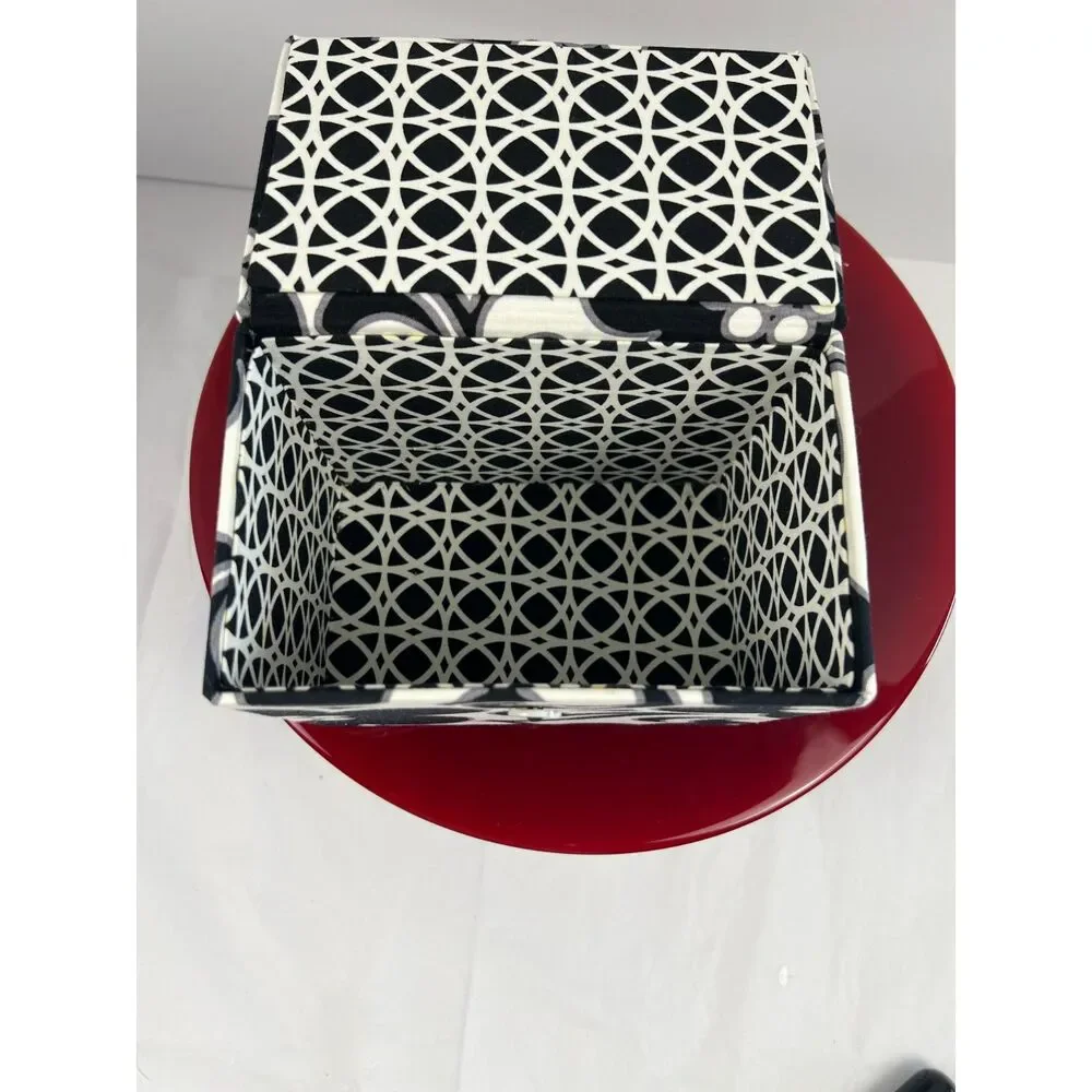 Vera Bradley Night and Day Hinged Lid Fabric Storage Box Organizer Retired